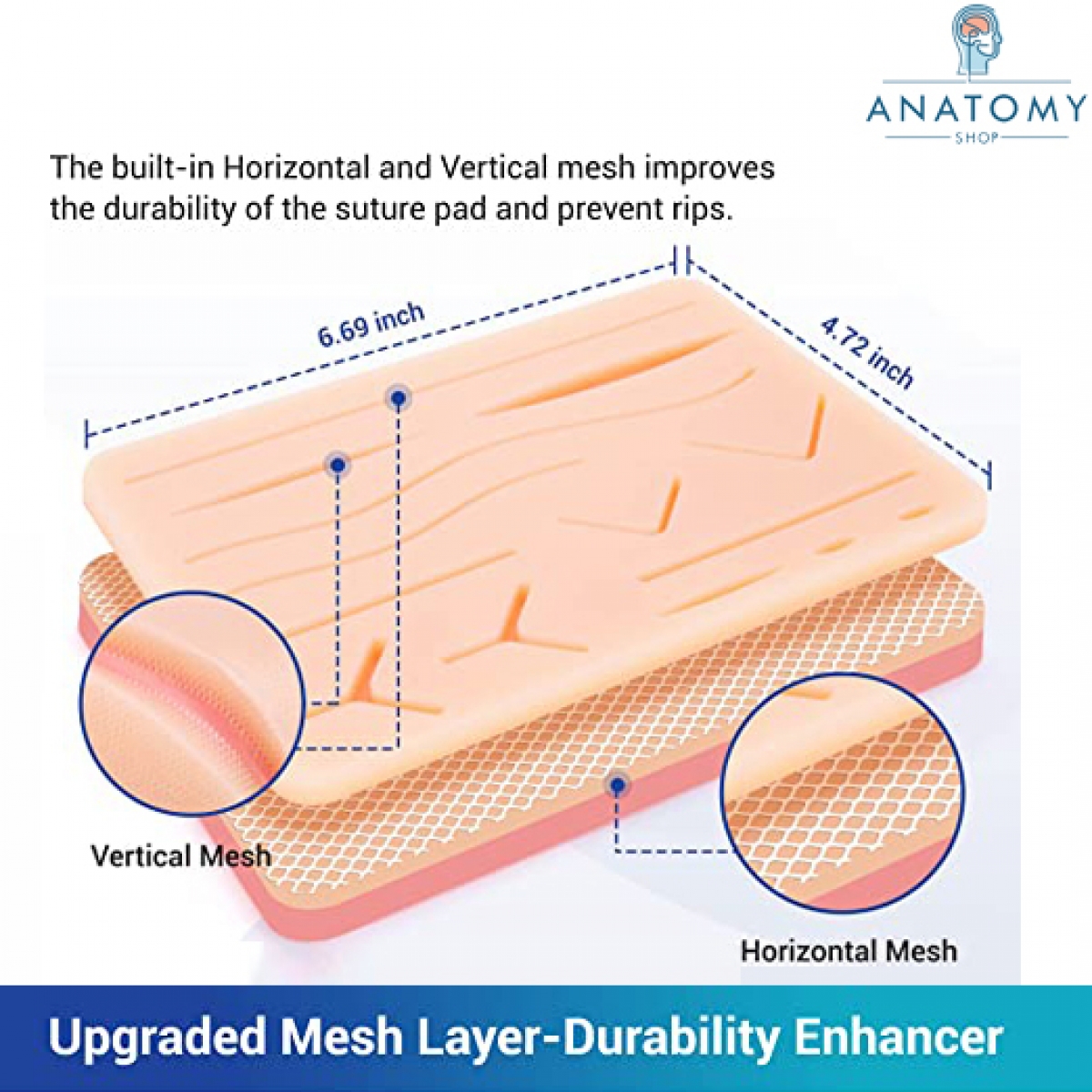 Suture Practice Kit With Large Suturing Pad Myaskro